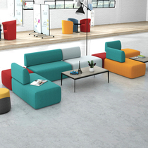 Office Corporate Reception Guest Lounge Area Hall Business Casual Brief Modern 100 Changing Fabric Sofa Combination