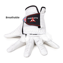 Golf mens gloves left hand lambskin right hand leather gloves non-slip durable magic tape ventilation hole