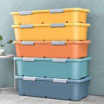 Bed bottom storage box wheel household drawer clothes storage box low bed finishing box artifact