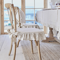 Crayon Teen Girl Chair Cushion Retro Vintage American Style Dining Chair Cushion Linen Breathable Custom Design