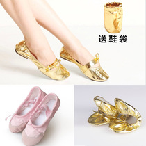 Belly dance practice cloth shoes dance performance shoes puleather cow tendon low heels Oriental dance modern dance shoes