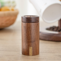 Chinese style solid wood high-grade retro toothpick box home living room toothpick barrel light luxury Net red toothbox storage box