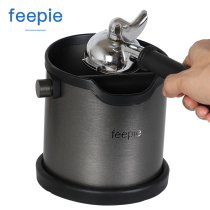feepie stainless steel coffee slag bucket metal round Powder Box Coffee Machine knock slag bucket Italian bar home