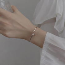 999 Silver Star Bracelet girls light luxury design and silver bracelet 2022 new birthday present