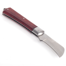 Steel shield S036001-S036002 electrician knife stainless steel electrical tool maewood handle cable blade peeling knife