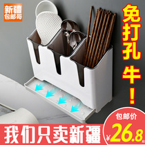 Xinjiang Brother household department store split chopstick basket drain chopstick tube shelf Household tableware storage artifact
