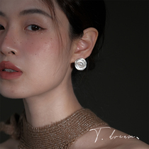 Empty Valley Echo minimalist pearl frosted silver earrings small crowdsourced design senses advanced 2023 new earlids ear spikes