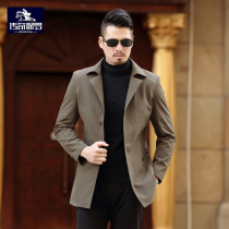 Paul mens windbreaker spring and autumn business casual mens British style thin coat short windbreaker mens handsome
