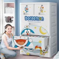 Drawer type storage cabinet household storage locker baby wardrobe toy plastic thickened multi-layer finishing box