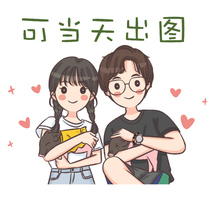 Q version hand-painted head portrait crayon style cute cartoon couple portrait custom comic character real photo turn hand-painted