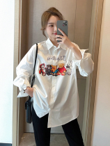 Cartoon Shirt 2022 Spring New Gestational Woman Dress Cut age Dont give blouses Korean system loose Lean Tide Moms Beating Undershirts