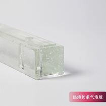 Crystal brick super white crystal glass brick transparent landscape wall color toilet color brick custom screen imported Square