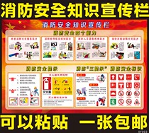 Fire publicity wall chart display board column four capacity building knowledge slogan 2021 Safety Month posters