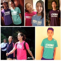 China Hong Kong DOS China womens volleyball volleyball team uniform suit custom running sports quick-drying T-shirt Mens and womens tops