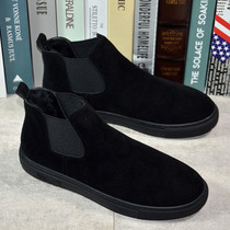 Spirit guy shoes men 2020 winter New Board shoes flip hair high all casual shoes a pedal mens shoes