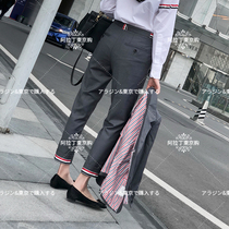 thombrowne trousers 21 spring summer TB thin casual slim men and womens couple business nine-point suit pants