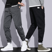  Casual trousers Mens loose-legged overalls boys 2021 spring and autumn new trend brand Harun sports pants