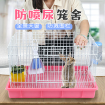 Rabbit Dutch pig cage large rabbit cage breeding Villa rabbit anti-spray pet supplies raised chassis