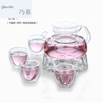 Qiaomu CMJ heat-resistant high-temperature glass Kung Fu tea set Glass Teapot set Tea pot Filter black tea set