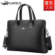 Cardile Crocodile mens bag handbag Business Cowhide bag Shoulder bag Crossbody bag Mens leather briefcase backpack
