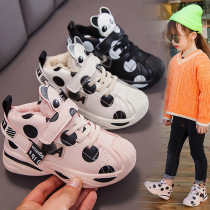 Children sports shoes 2021 autumn baby cartoon casual shoes Boys Girls soft soles Velcro running shoes cotton shoes
