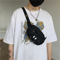 Small Chest Bag Woman 2022 New Tide Unique Slanted Satchel Purse 100 Hitch Students Ins Original Juku Tooling Single Shoulder Sails Cloth Bag