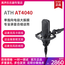 Audio Technica Iron Triangle AT4040 single point capacitance large diaphragm professional recording chorus microphone