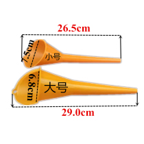 Refueling funnel hand-held long mouth plus oil fuel treasure additive filter motorcycle special plastic funnel