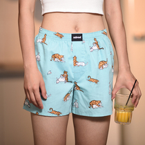 Faker cat subreef dark island couple cotton four-corner shorts panties mens and womens home pants Aro pants pajamas large size