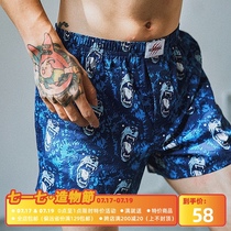 subreef dark island roaring beast Aro pants pure cotton couple four corners underwear mens and womens home shorts tide pajamas