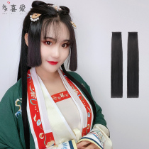 Costume Hanfu wig Ji hair style princess cut invisible hairstyle bangs straight hair piece Cute daily fairy shape