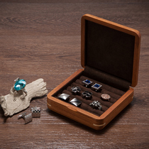Yao Tao (jewelry) African Rosewood red sandalwood pure solid wood men cufflink storage box ring earrings jewelry box