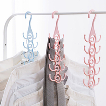 Student dormitory hanging belt hanger multifunctional tie adhesive hook towel rack bag storage rack wardrobe hanging belt rack