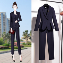 High-end suit jacket female spring and autumn professional suit temperament goddess Fan fashion Korean version of small suit formal overalls