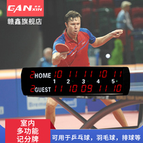 Ganxin led competition scoreboard badminton scoreboard table tennis scoreboard volleyball tennis electronic score card
