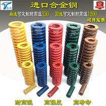  Imported spring mold spring yellow blue red green high strength high temperature resistant mold accessories flat spring rectangular spring