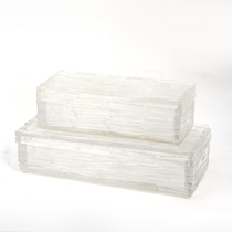Jewelry box model room Creative transparent resin exquisite light luxury ins collection box Decoration box storage box decoration