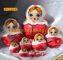 Russian sets of baby ten layers 10 layers hand painted natural good basswood tasteless environmental tourism 2019Russian3
