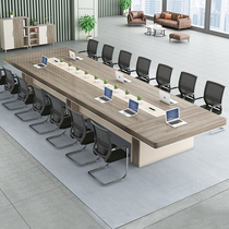 Conference table long table simple modern rectangular new office furniture sub negotiation conference room meeting table and chair combination