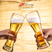 Large beer mug bar personality glass home padded barbecue craft beer cup Net red creative Wheat Wine Glass
