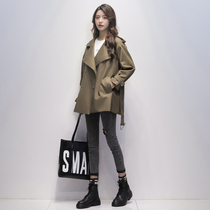 Trench coat womens long 2022 spring fashion slim fashion fashion fashion British style coat temperament goddess fan casual coat