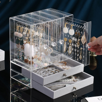 Jewelry box earrings box storage box large capacity earrings necklace storage display shelf earrings jewelry ear ring rack