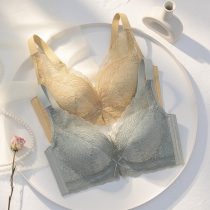 2021 summer underwear Womens summer small chest gathered without steel rim thickened bra show large bra new 2020 burst style