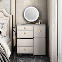 Light luxury dresser Bedroom small apartment rock plate makeup table Modern Nordic storage cabinet one-piece 70CM makeup table