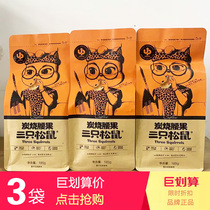 Three squirrels charcoal burning cashew nuts 160g 90gX3 bags of tasty snacks snack healthy nuts Renmin Vietnamese special