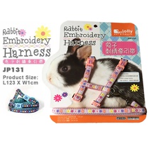 Rabbit traction rope Jolly Zolly JP131 rabbit embroidery traction with rabbit rope out rope pet supplies