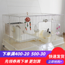 riyoka refriend rabbit cage luxury double rabbit villa white double drawers anti-spray urine guinea pig Dutch pig cage