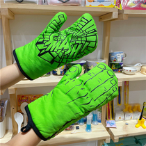 Excellent quality insulation non-slip gloves Hulk insulation Gloves oven microwave ovens thickened insulation gloves