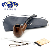 Safin ONE stone nanmu pipe full set of 6 pieces filter through bucket bag P360 special tools for mens tobacco Tobacco