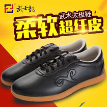 Samurai Dragon Taiji Shoes Ultra-fiber Leather Beef Female Tai Chi Shoes Mens Wushu Practice Shoes Spring and Summer Kung Fu Shoes Xiangyun